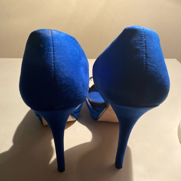 Zara Collection Cobalt Blue Peep-toe heals - Picture 3 of 4